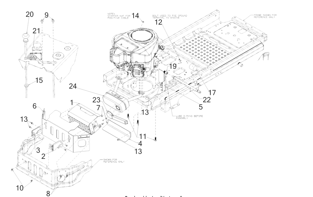 Engine Accessories Diagram and Parts List for Z-FORCELX54KW (17AIDAUC010)(2018) Cub Cadet Lawn Tractor